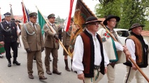 Poczet sztandarowy Oddziału Związku Podhalan